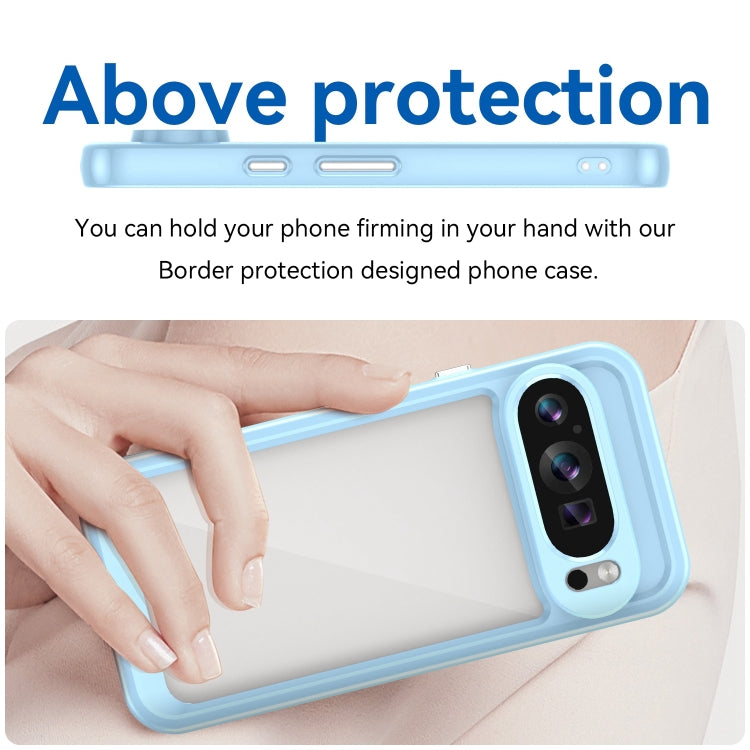 For Google Pixel 9 Colorful Series Acrylic Hybrid TPU Phone Case(Blue) - free shipping - PMC TechLife - Order now!