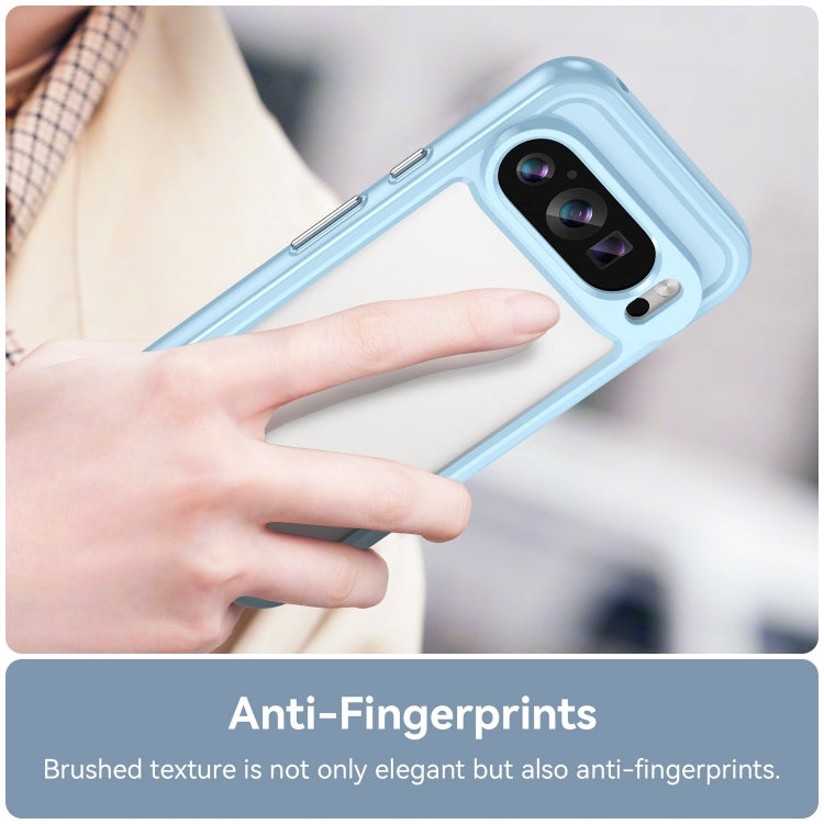 For Google Pixel 9 Colorful Series Acrylic Hybrid TPU Phone Case(Blue) - free shipping - PMC TechLife - Order now!