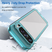 For Google Pixel 9 Colorful Series Acrylic Hybrid TPU Phone Case(Transparent Blue)