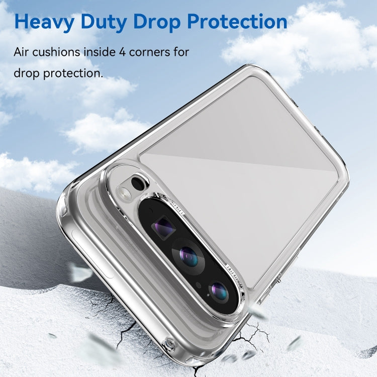 For Google Pixel 9 Colorful Series Acrylic Hybrid TPU Phone Case(Transparent) - Google Cases by PMC TechLife | Online Shopping South Africa | PMC TechLife | Buy Now Pay Later Mobicred