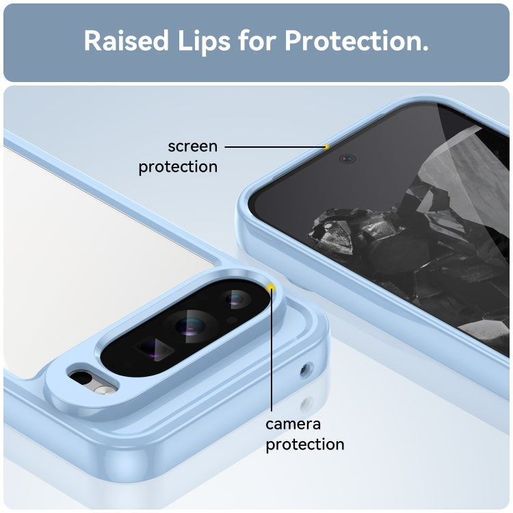 For Google Pixel 9 Pro Colorful Series Acrylic Hybrid TPU Phone Case(Blue) - Google Cases by PMC TechLife | Online Shopping South Africa | PMC TechLife | Buy Now Pay Later Mobicred