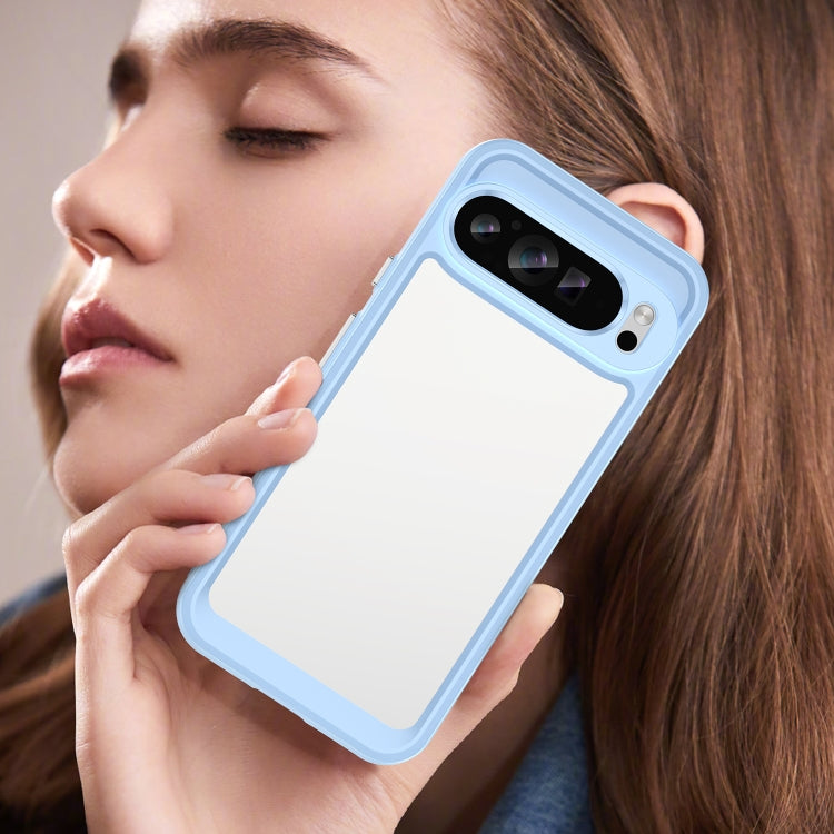 For Google Pixel 9 Pro Colorful Series Acrylic Hybrid TPU Phone Case(Blue) - Google Cases by PMC TechLife | Online Shopping South Africa | PMC TechLife | Buy Now Pay Later Mobicred