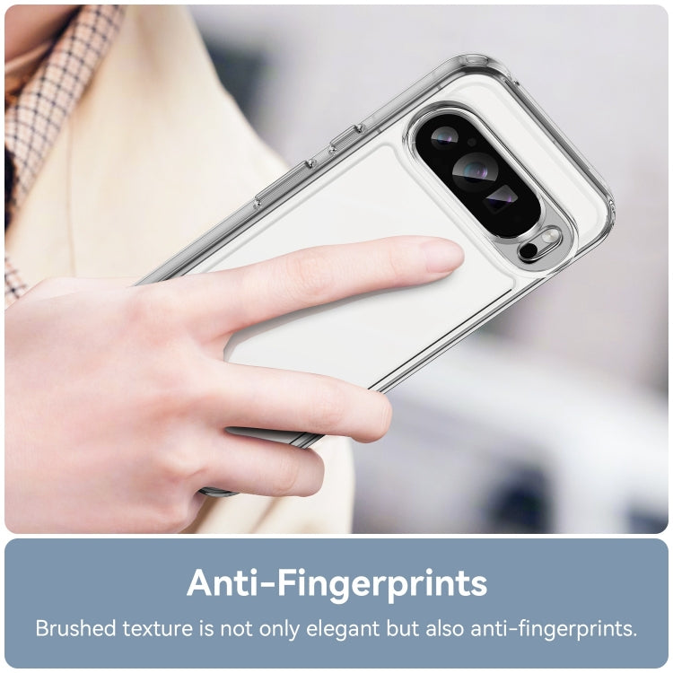 For Google Pixel 9 Pro Colorful Series Acrylic Hybrid TPU Phone Case(Transparent) - Google Cases by PMC TechLife | Online Shopping South Africa | PMC TechLife | Buy Now Pay Later Mobicred