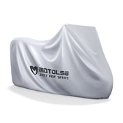 MOTOLSG Motorcycle Water-resistant Sunproof Dustproof Thickening Cover, Size:L(Silver)