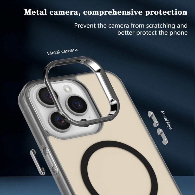 For iPhone 13 Pro Electroplated IMD Magsafe PC Hybrid TPU Phone Case(Black) - iPhone 13 Pro Cases by PMC TechLife | Online Shopping South Africa | PMC TechLife