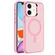For iPhone 11 Electroplated IMD Magsafe PC Hybrid TPU Phone Case(Pink) - iPhone 11 Cases by PMC TechLife | Online Shopping South Africa | PMC TechLife