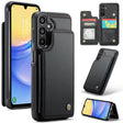 For Samsung Galaxy A15 CaseMe C22 Litchi Texture RFID Anti-theft Leather Phone Case(Black) - Galaxy Phone Cases by CaseMe | Online Shopping South Africa | PMC Jewellery | Buy Now Pay Later Mobicred