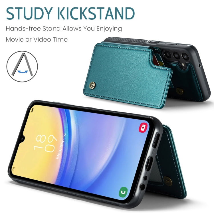 For Samsung Galaxy A15 CaseMe C22 Litchi Texture RFID Anti-theft Leather Phone Case(Green)
