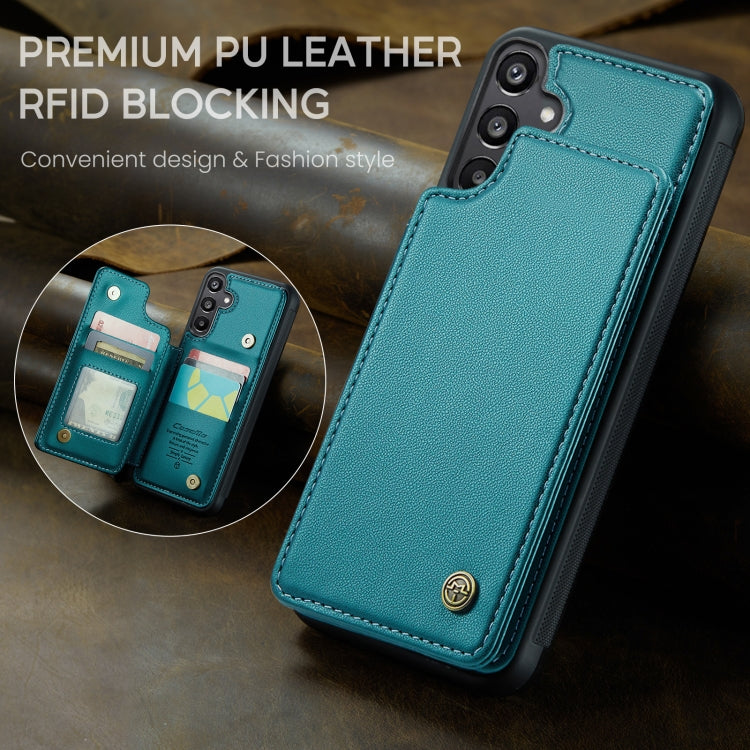 For Samsung Galaxy A15 CaseMe C22 Litchi Texture RFID Anti-theft Leather Phone Case(Green)