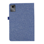 For Lenovo Tab M11 / Xiaoxin Pad 11 2024 Fabric Texture Horizontal Flip Leather Tablet Case(Blue)
