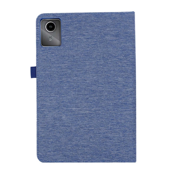 For Lenovo Tab M11 / Xiaoxin Pad 11 2024 Fabric Texture Horizontal Flip Leather Tablet Case(Blue)