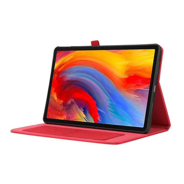For Lenovo Tab M11 / Xiaoxin Pad 11 2024 Fabric Texture Horizontal Flip Leather Tablet Case(Red) - Lenovo by PMC Jewellery | Online Shopping South Africa | PMC Jewellery | Buy Now Pay Later Mobicred