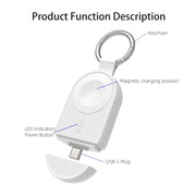 For Apple Watch / AirPods Series U20A Portable Magnetic Wireless Charger(White)