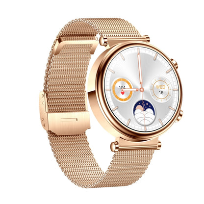 T86 Woman Health 1.27 inch Smart Watch, BT Call / Physiological Cycle / Heart Rate / Blood Pressure / Blood Glucose / SOS(Rose Gold Steel Band) - free shipping - PMC Jewellery - Order now!