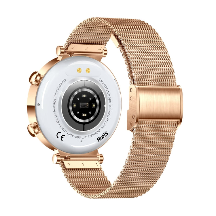 T86 Woman Health 1.27 inch Smart Watch, BT Call / Physiological Cycle / Heart Rate / Blood Pressure / Blood Glucose / SOS(Rose Gold Steel Band) - free shipping - PMC TechLife - Order now!