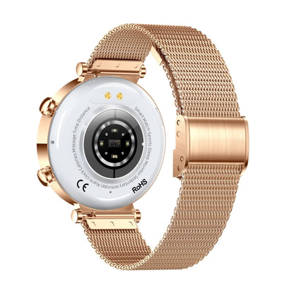 T86 Woman Health 1.27 inch Smart Watch, BT Call / Physiological Cycle / Heart Rate / Blood Pressure / Blood Glucose / SOS(Rose Gold Steel Band) - free shipping - PMC Jewellery - Order now!