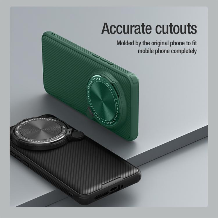 For Xiaomi 15 Ultra NILLKIN Black Mirror Prop CD Texture Mirror Precise Hole MagSafe Magnetic Phone Case(Black)
