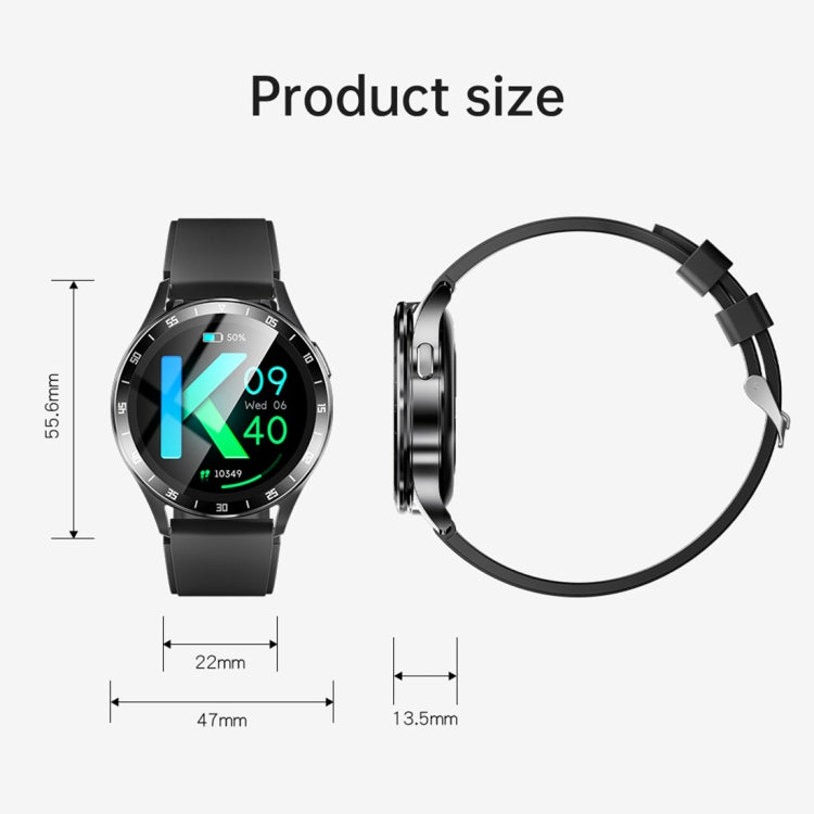X10 Headphones Smart Watch 1.39 inch Water-resistant Bracelet, Support Bluetooth Call / NFC / Heart Rate(Silver + Brown Leather)