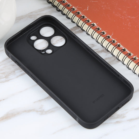 For iPhone 16 Plus Astronaut Pattern Silicone Straight Edge Phone Case(Planet Landing-Black)
