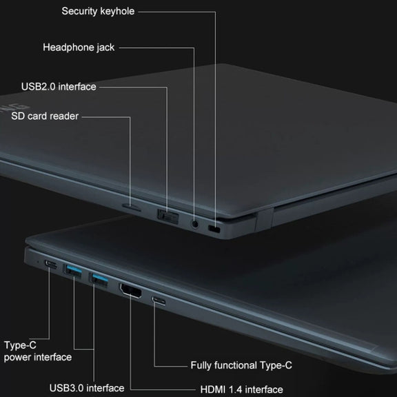 AK15U 15.6 inch Ultrathin Laptop, 12GB+1TB, Windows 10 Intel Processor N95 Quad Core(Dark Grey)