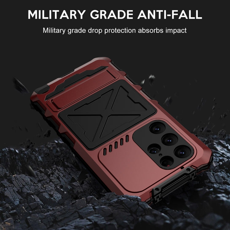 For Samsung Galaxy S24 Ultra 5G R-JUST Life Waterproof Dustproof Shockproof Phone Case(Red) - Galaxy S24 Ultra 5G Cases by R-JUST | Online Shopping South Africa | PMC TechLife | Buy Now Pay Later Mobicred