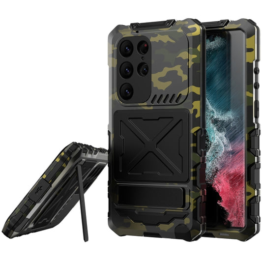 For Samsung Galaxy S24 Ultra 5G R-JUST Life Waterproof Dustproof Shockproof Phone Case(Camouflage) - Galaxy S24 Ultra 5G Cases by R-JUST | Online Shopping South Africa | PMC Jewellery | Buy Now Pay Later Mobicred