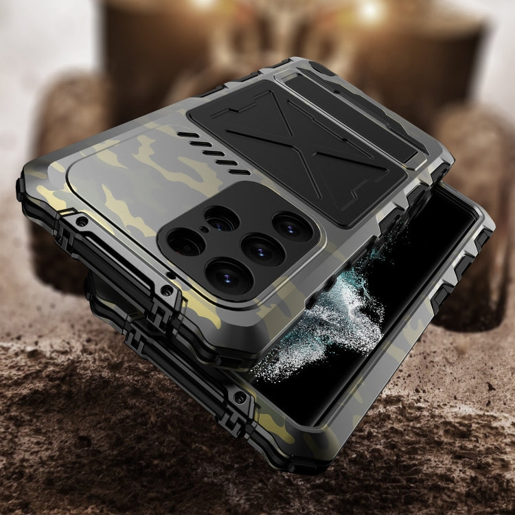 For Samsung Galaxy S24 Ultra 5G R-JUST Life Water-resistant Dustproof Shockproof Phone Case(Camouflage)