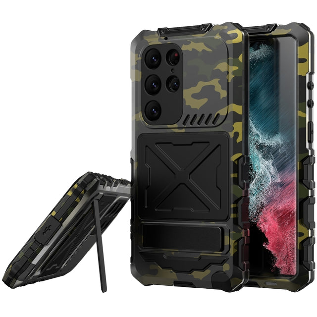 For Samsung Galaxy S24 Ultra 5G R-JUST Life Water-resistant Dustproof Shockproof Phone Case(Camouflage)