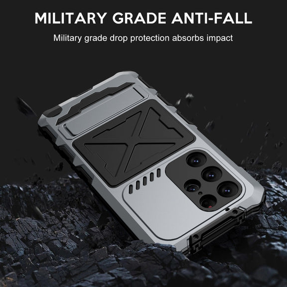 For Samsung Galaxy S24 Ultra 5G R-JUST Life Water-resistant Dustproof Shockproof Phone Case(Silver)