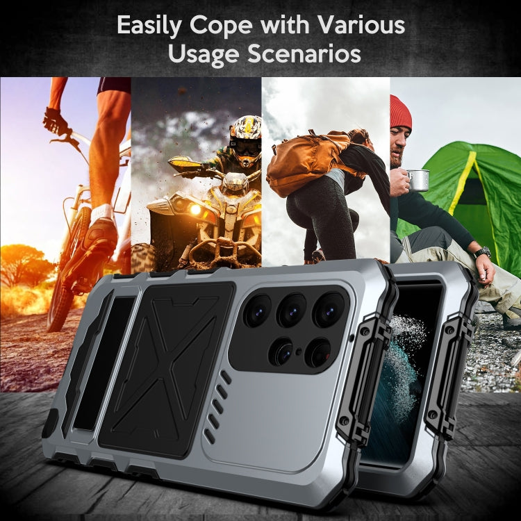 For Samsung Galaxy S24 Ultra 5G R-JUST Life Waterproof Dustproof Shockproof Phone Case(Silver) - free shipping - PMC TechLife - Order now!