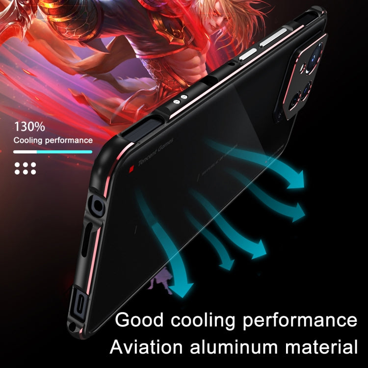 For ASUS ROG Phone 8 Lens Protector + Metal Frame Phone Case(Silver)