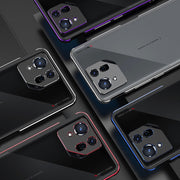 For ASUS ROG Phone 8 Lens Protector + Metal Frame Phone Case(Black)