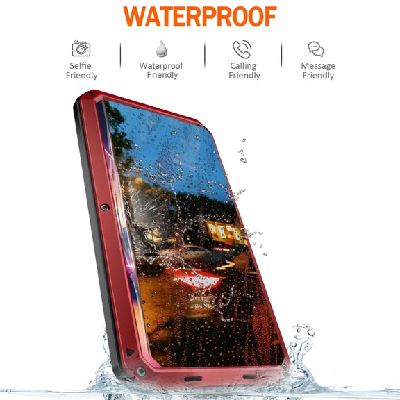 For Samsung Galaxy S24 Ultra 5G Shockproof Life Water-resistant Silicone + Zinc Alloy Phone Case(Red)