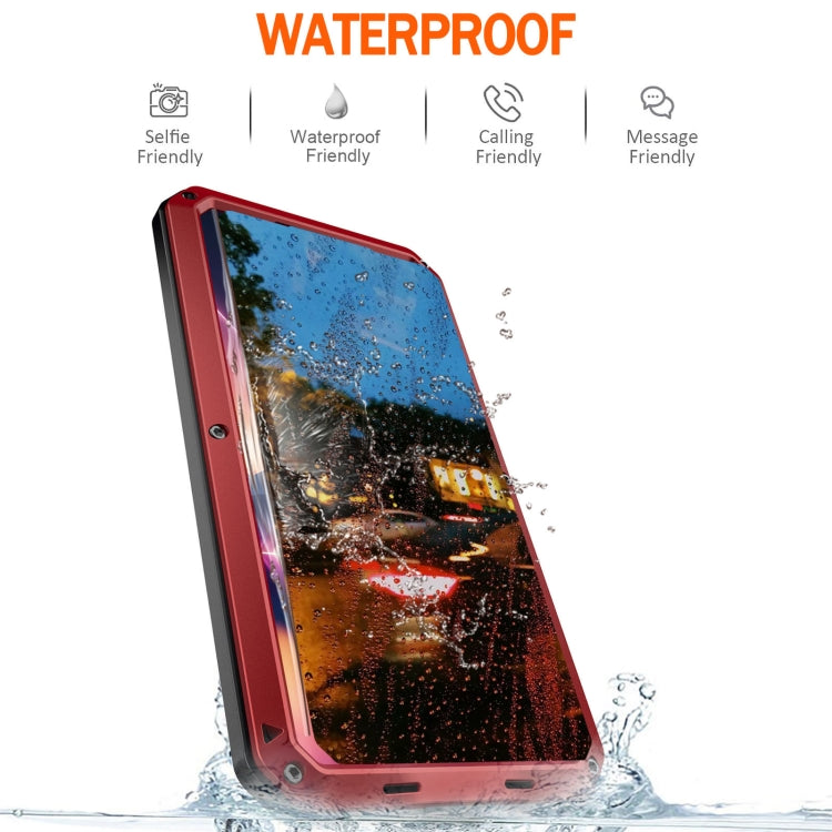 For Samsung Galaxy S24 Ultra 5G Shockproof Life Water-resistant Silicone + Zinc Alloy Phone Case(Red)