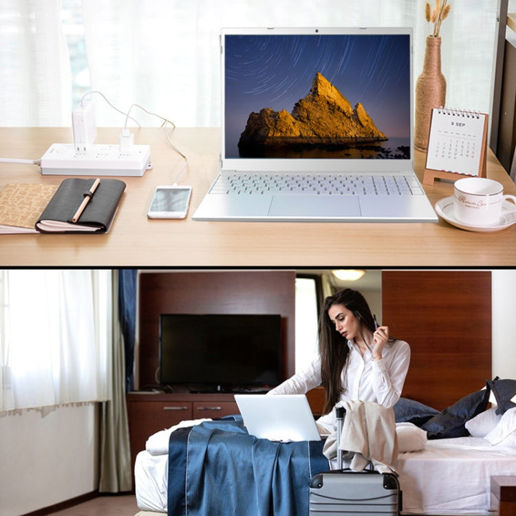 V8 15.6 inch Ultrathin Laptop, 16GB+128GB, Windows 10 Intel Processor N95 Quad Core(Silver) - Others by PMC TechLife | Online Shopping South Africa | PMC TechLife