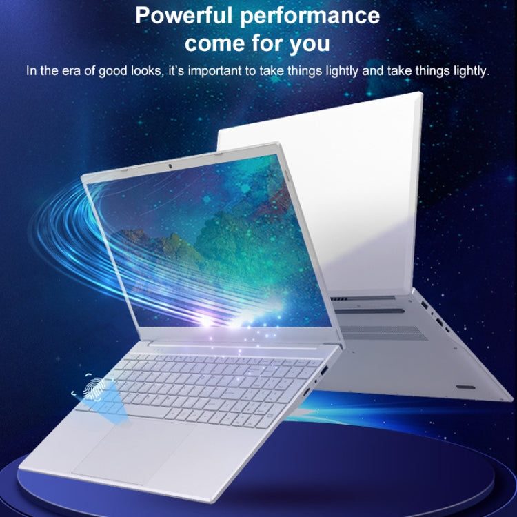V8 15.6 inch Ultrathin Laptop, 16GB+512GB, Windows 10 Intel Processor N95 Quad Core(Silver)