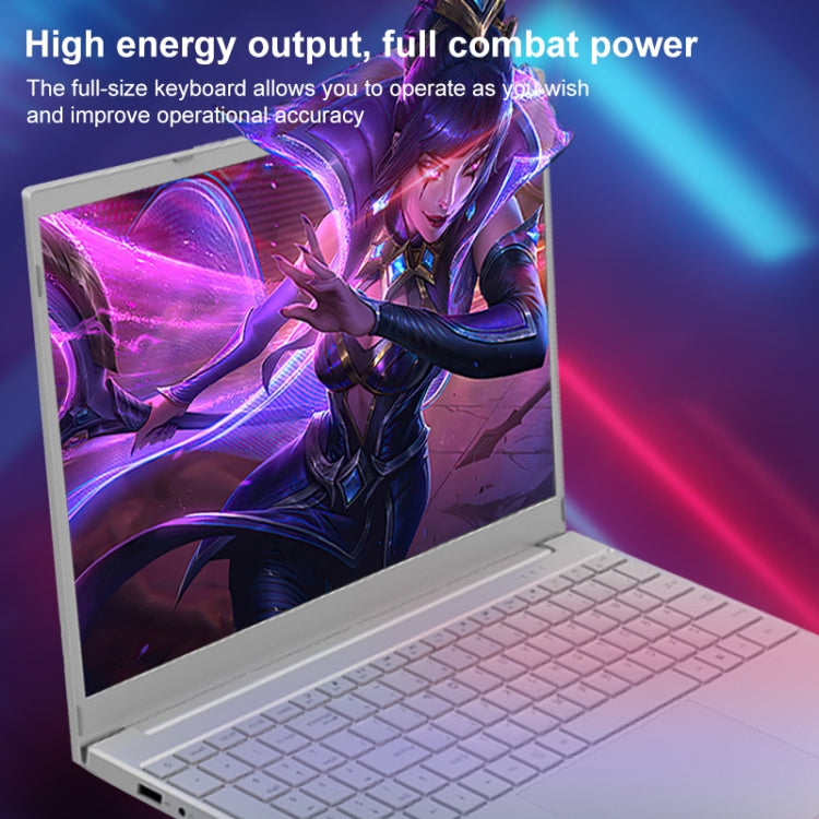 V8 15.6 inch Ultrathin Laptop, 16GB+1TB, Windows 10 Intel Jasper Lake N5095 Quad Core(Silver)
