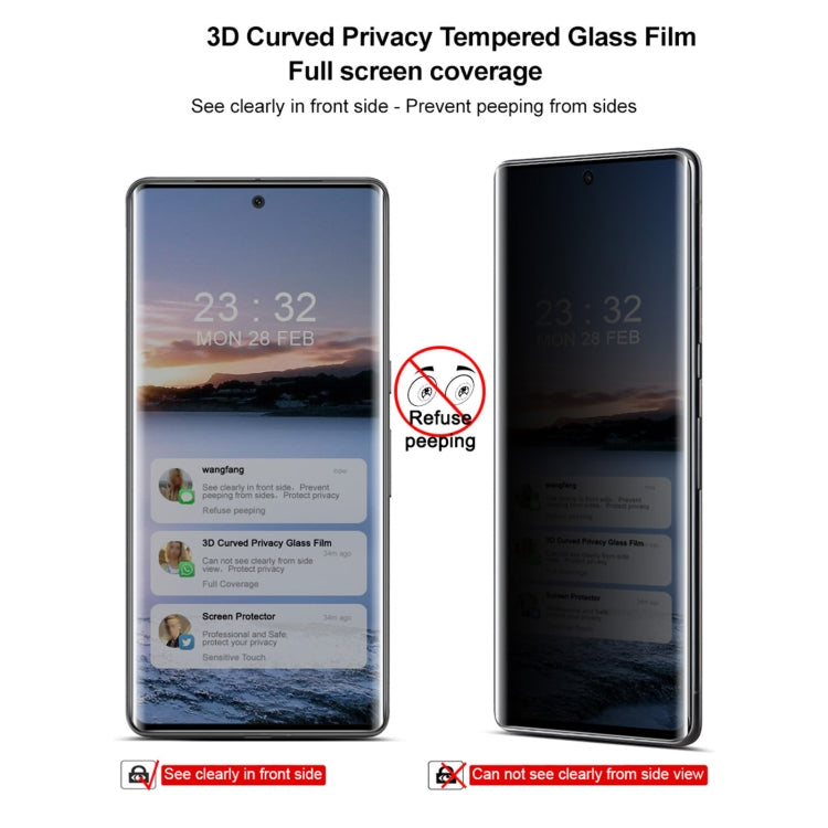For Google Pixel 7 Pro imak 3D Curved HD Full Screen Anti-spy Tempered Glass Protective Film - Google Tempered Glass by imak | Online Shopping South Africa | PMC TechLife | Buy Now Pay Later Mobicred