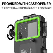 Diving Shell Gen2 Upgrade IP68 Water-resistant Phone Case(Black Green)