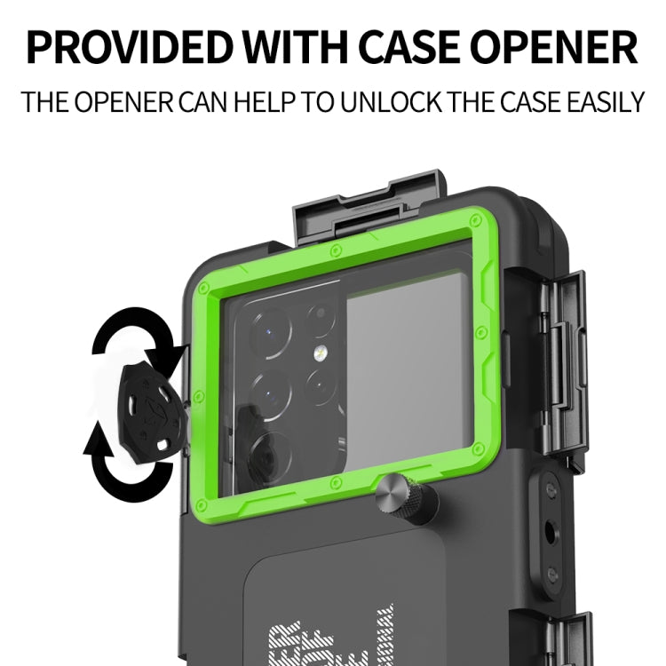 Diving Shell Gen2 Upgrade IP68 Water-resistant Phone Case(Black Green)
