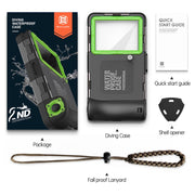 Diving Shell Gen2 Upgrade IP68 Water-resistant Phone Case(Black Green)