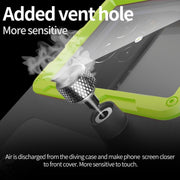 Diving Shell Gen2 Upgrade IP68 Water-resistant Phone Case(Black Green)
