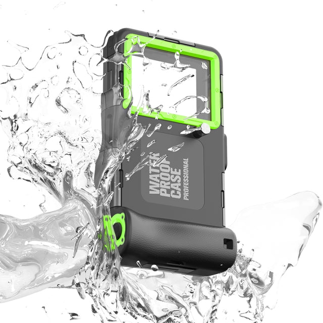 Diving Shell Gen2 Upgrade IP68 Water-resistant Phone Case(Black Green)