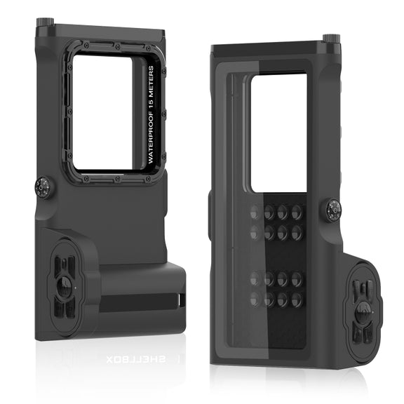 Diving Shell Gen3 Bluetooth Water-resistant Phone Case(Black)