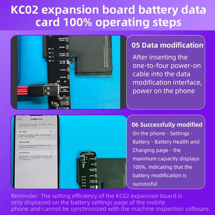 i2C KC02 Battery Data Repair Expansion Board Modifying Battery Efficiency for iPhone 11-15 Pro Max - free shipping - PMC TechLife - Order now!