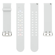 For Apple Watch SE 2023 44mm Luminous Colorful Light Silicone Watch Band(Light Grey)