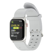 For Apple Watch SE 2023 40mm Luminous Colorful Light Silicone Watch Band(Light Grey)