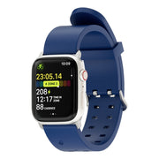 For Apple Watch Ultra 2 49mm Luminous Colorful Light Silicone Watch Band(Blue)