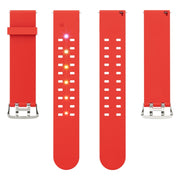 For Apple Watch Series 8 41mm Luminous Colorful Light Silicone Watch Band(Red)