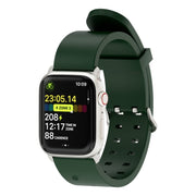 For Apple Watch SE 44mm Luminous Colorful Light Silicone Watch Band(Green)